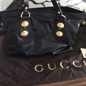 Gucci leather black bag